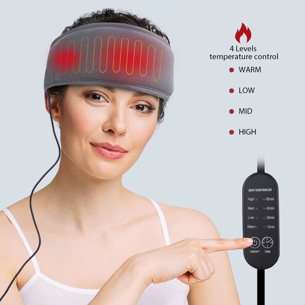 Pakcare OEM USB Electric 3D Weighted Heating Headband