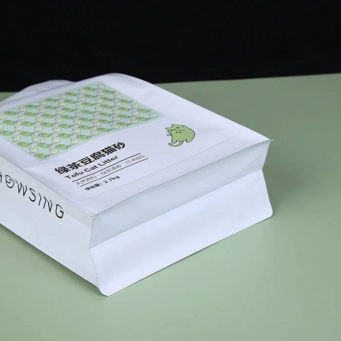 2023 hot sale zipper packing bag eight side seal food packaging bag stand seal food packaging bag