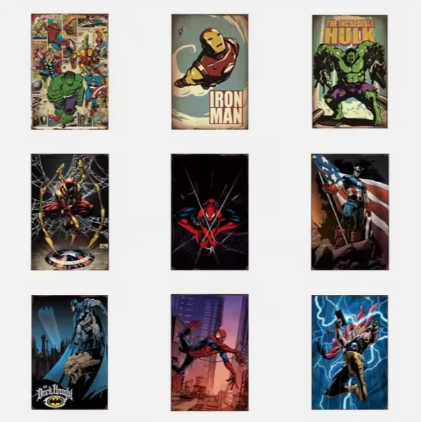 Manufacturer Custom Cartoon Metal Tin Sign Man Cave Garage Bar Wall Decor Wholesale For Bar Garage Wall Decoration