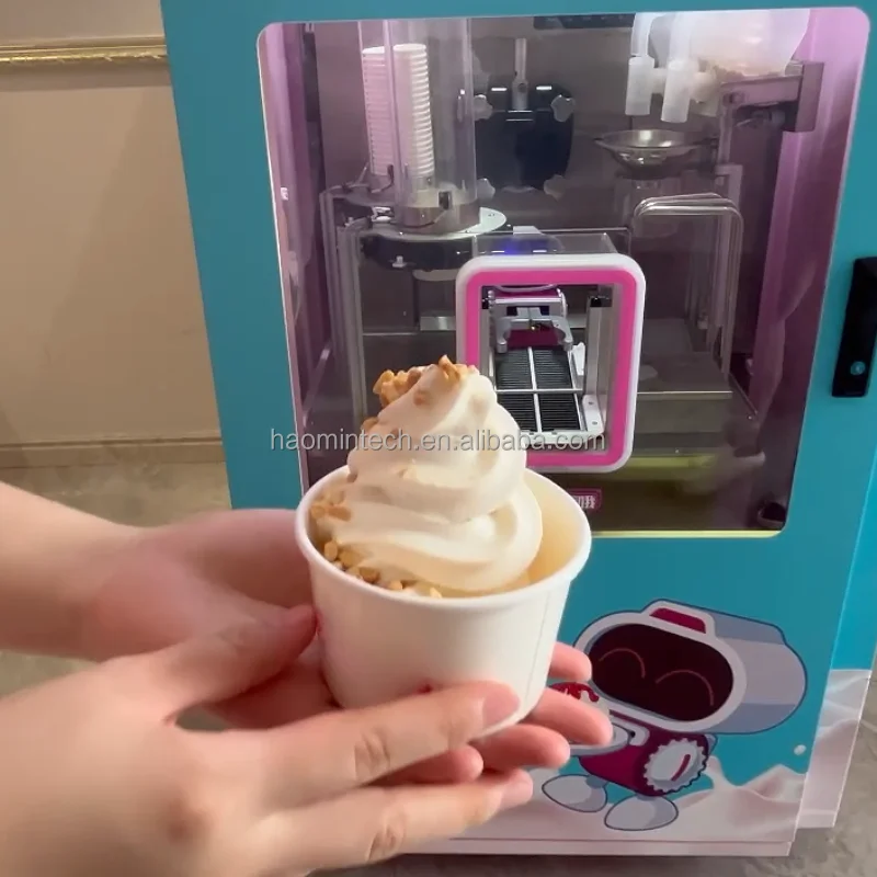 Hot Selling  Single-Head  Automatic Gelato Making Machine Soft Rolled Ice Cream Restaurant Commercial Use
