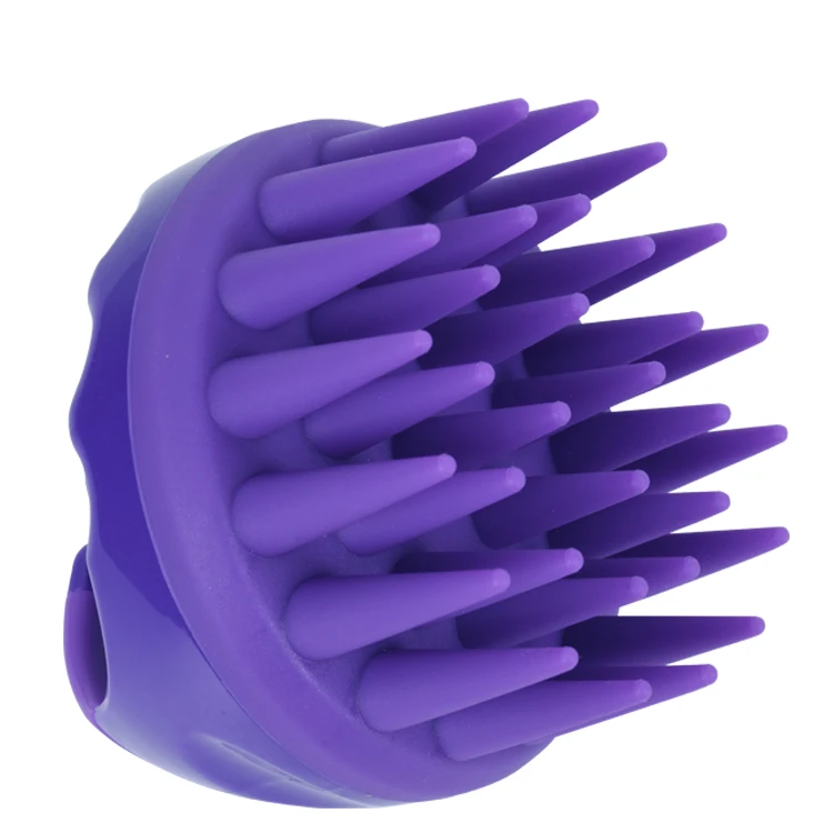 Mix colors wholesale Amazon hot selling cheap plastic silicone hair washing handheld scalp head massager