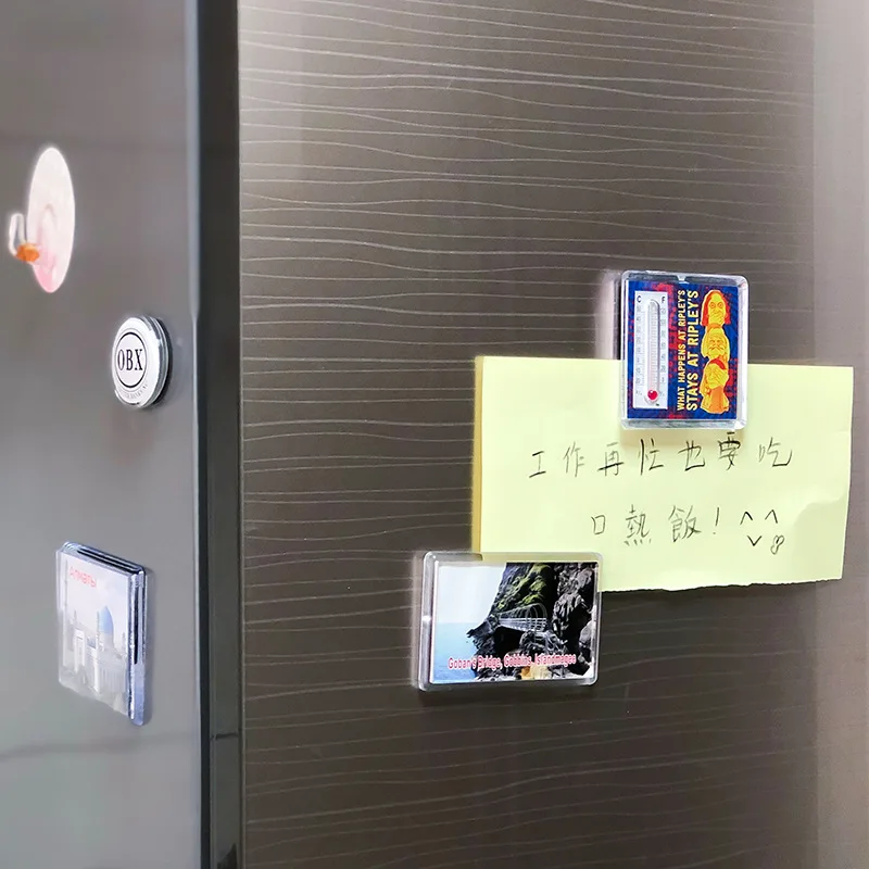 Factory Rectangular acrylic vinyl refrigerator magnet Custom acrylic condition photo refrigerator magnet