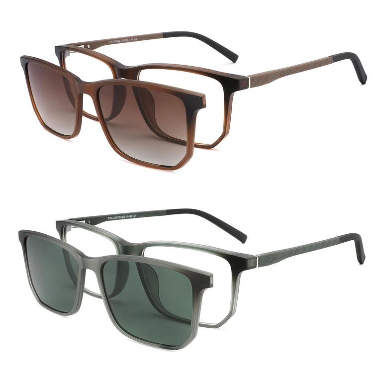 C9032 ECO Bio TR Encironmental Material TAC Polarized Men Sunglasses Luxury Shades For Women Clip On Sunglasses