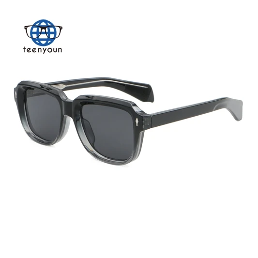 Teenyoun Eco Friendly Men Male Designer Sunglasses Oem Luxury Brand China Ladies Retro Square Sunglasses Wholesale
