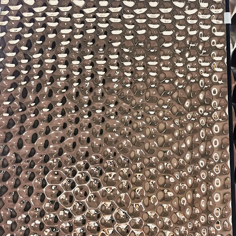 Hot sell water ripple stainless steel sheet 4x8 304 Decor 3D Design color Water Ripple plate