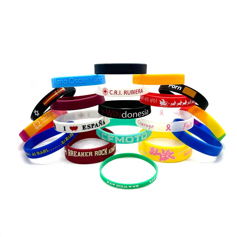 Promotional Wristband Customized Logo Silicone Wristband Creative Company Advertising Wristbands With Logo Custom