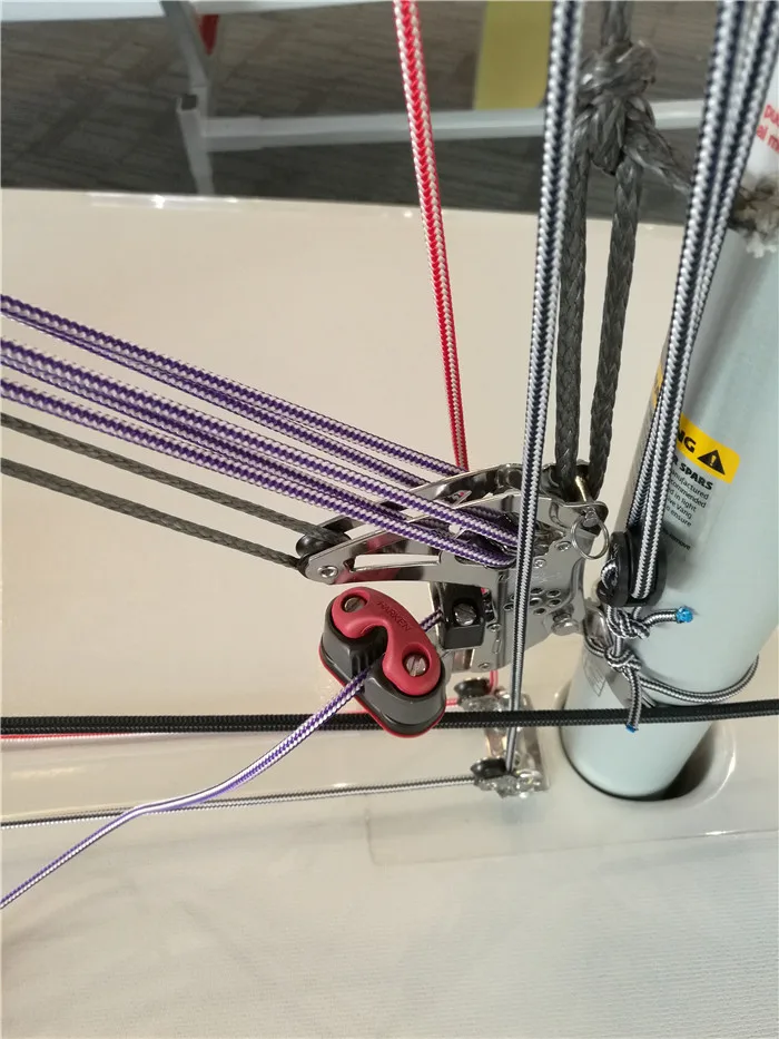 Sailing yachts use double braided nylon mooring rope 3/8inch 2 inch