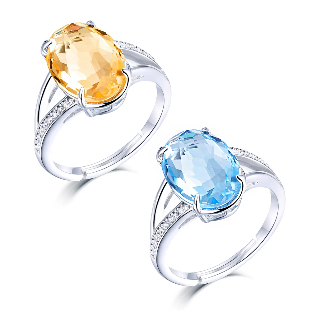 SKA fashion sterling silver 925 jewelry wholesale gemstone jewellery good quality and nice colour natural gemstone silver ring