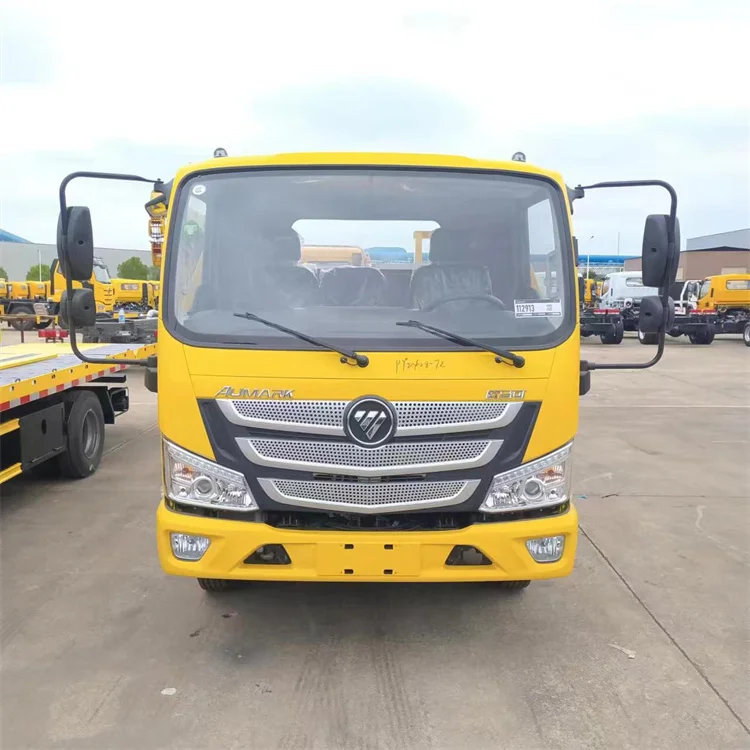 Special offer Foton 5 ton wrecker tow truck flat bed tow trucks &wreckers towing vehicle breakdown truck  recovery vehicle