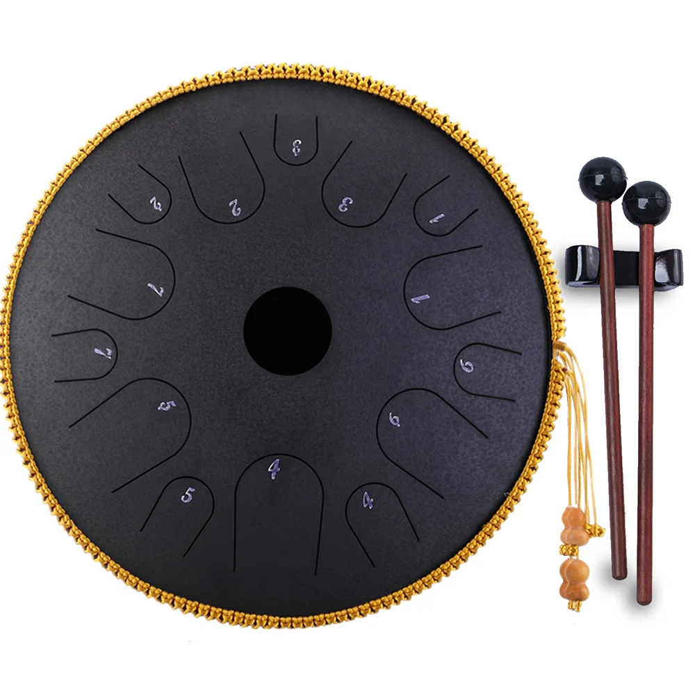 Professional Pure Copper Tongue Drum 14 Notes 14 Inches, hangpan drum steel , handpan drum, blue