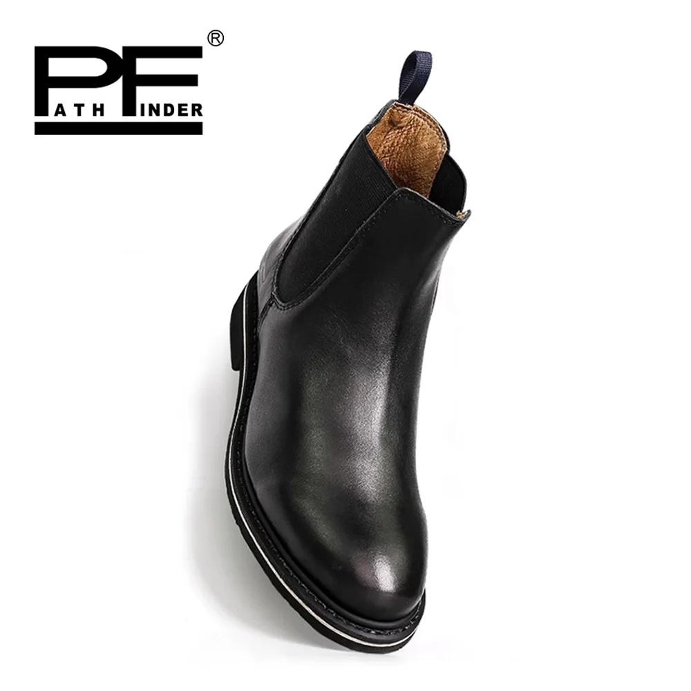 Brown color chelsea boots