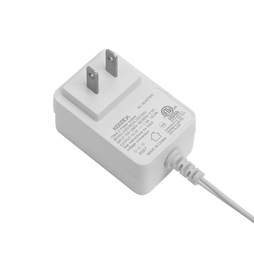 Low Cost 18W Adapters 3V 5V 9V 12V 1000Ma 1500Ma 2000Ma 2500Ma 3000Ma Wall Plug Ac Dc Power Adaptor