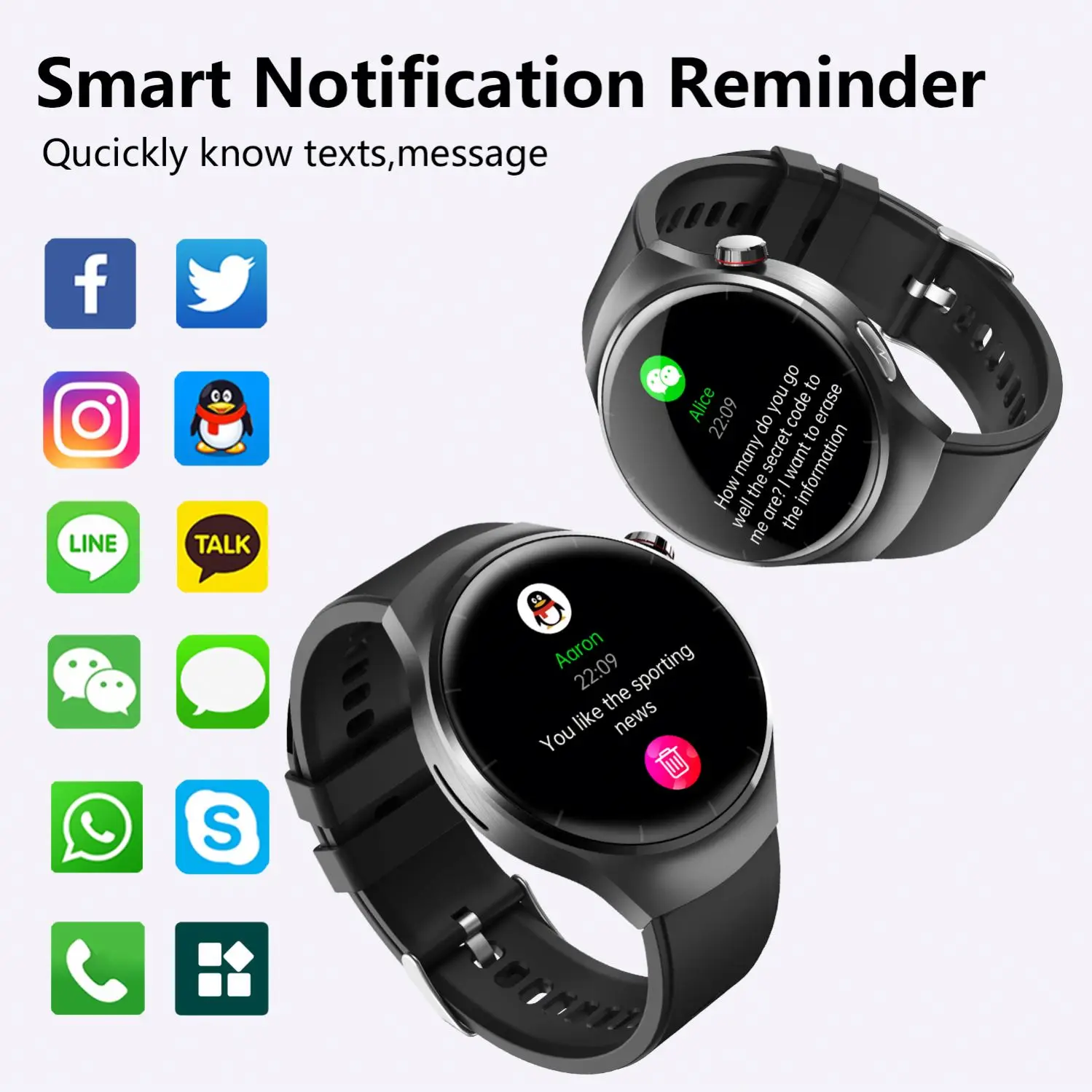Smart Watch For Men Women Gift Full Touch Screen Sports Fitness Watches BlueTooth Calls Digital Smartwatch Wristwatch
