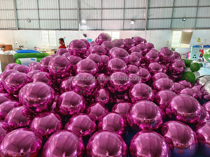 Hot Sales Cheap Colorful PVC Inflatable Reflective Ball /Inflatable Christmas Mirror Sphere/Inflatable Sphere Mirror Balloon