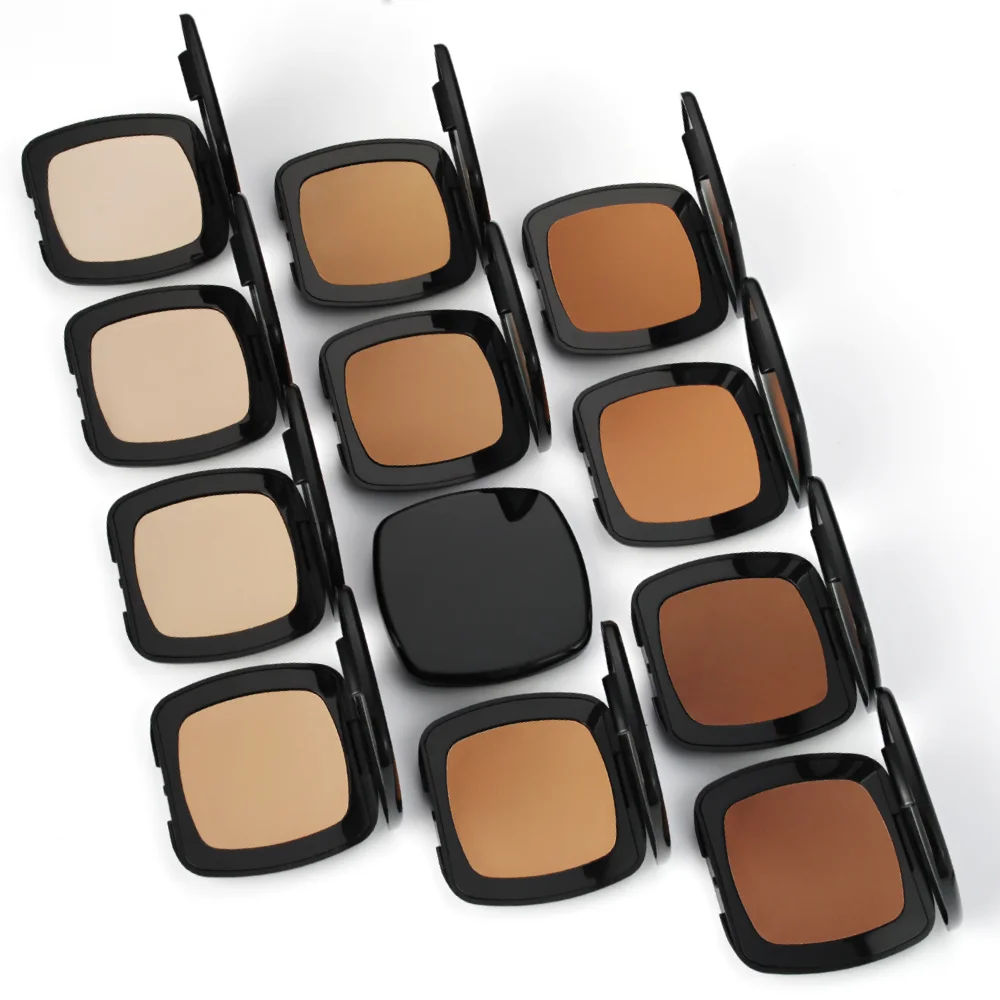Private Label Cosmetics Makeup Powder Pressed Compact Powder Palette Face Powder