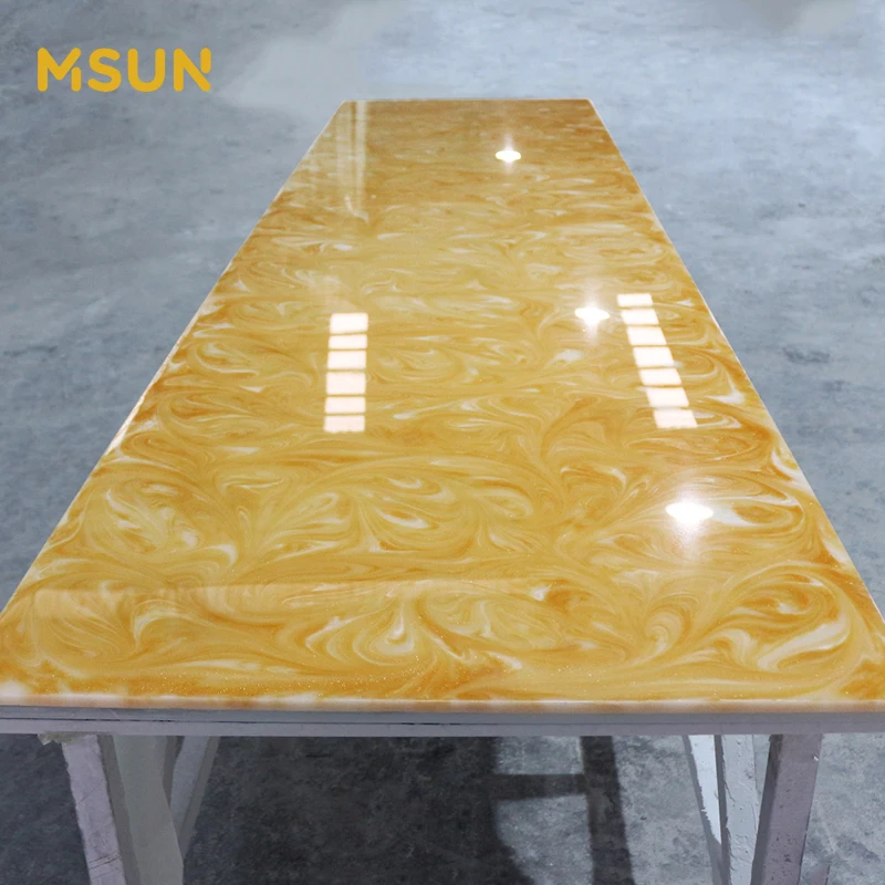 Wholesale Translucent Solid Surface Material Faux Translucent Alabaster Stone Sheet For Wall