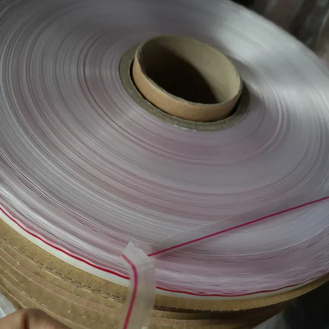 PE HDPE opp bag sealing tape for garment bags India market sale topban zip bag adhesive tape double side glue sealing tape