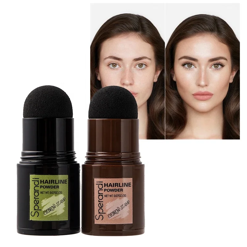 Private Label Natural Hair Shadow Powder Sweat-Proof Building Fiber Gently Color Hairline Powder For Beautiful Hairstyle