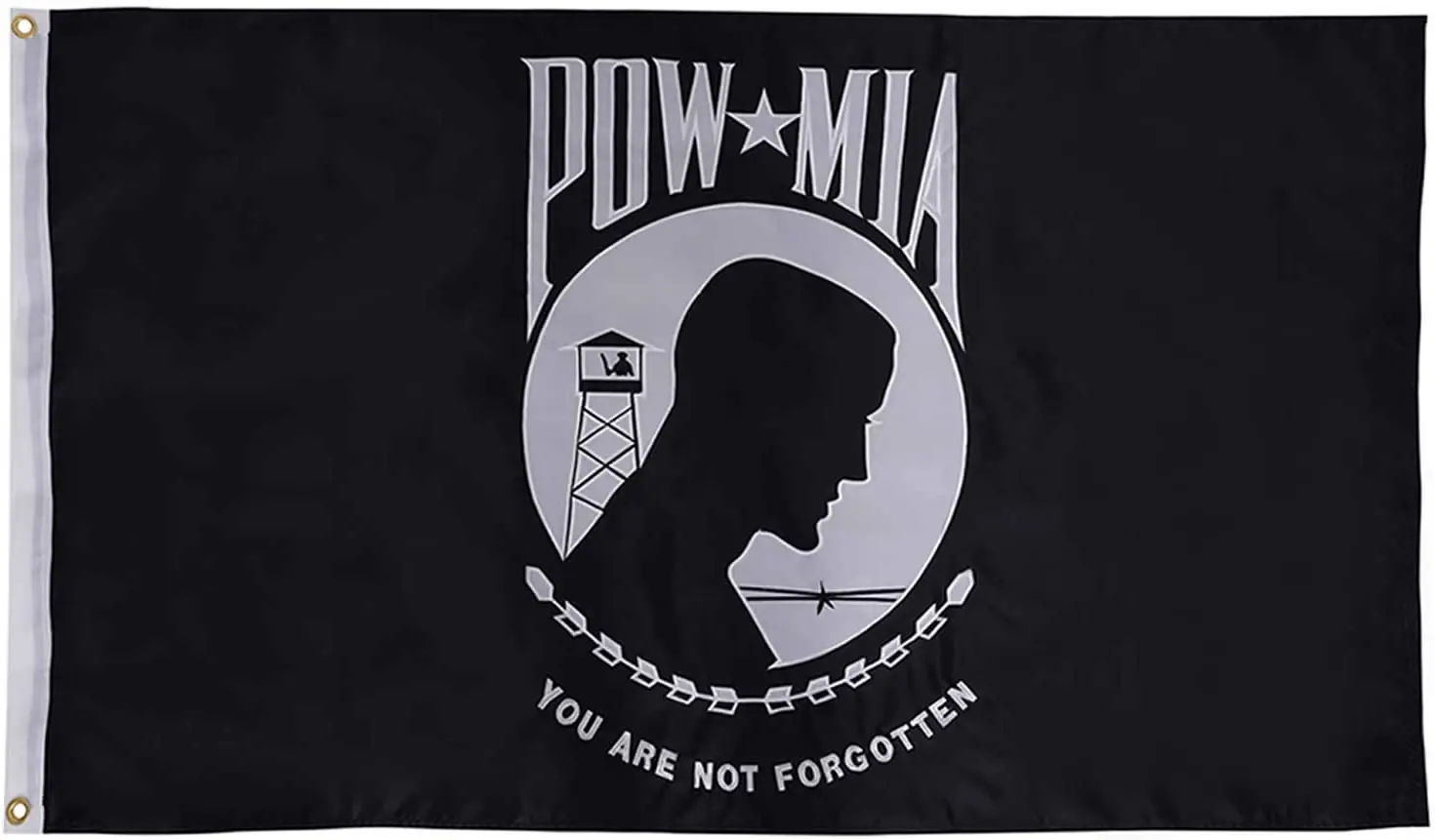 3x5FT POW-MIA You Are Not Forgotten Pow Mia Eagle Military Banner Durable Flag