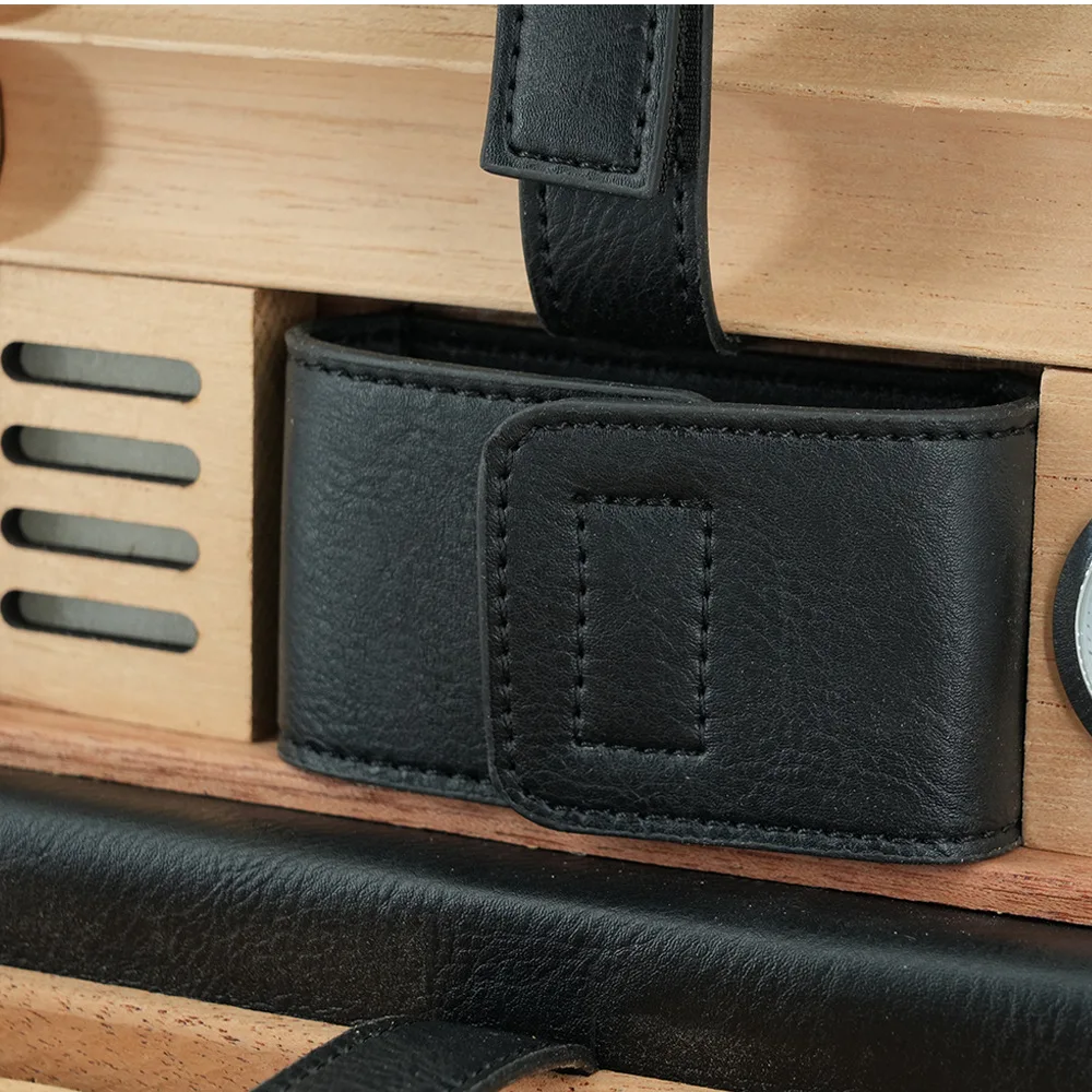 2024 new Luxury 6 pack Leather cigar humidor box cigar boxes gift box for cigar lovers