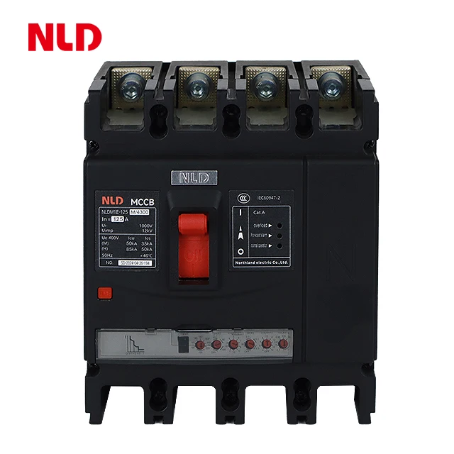 NLDM1E-125M 4p Current Electrical Air Safety MCCB Molded Case Circuit Breaker Manufacturer factory