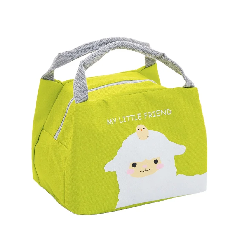 Cartoon thick aluminum foil lunch bag student picnic bag zipper portable insulation bag