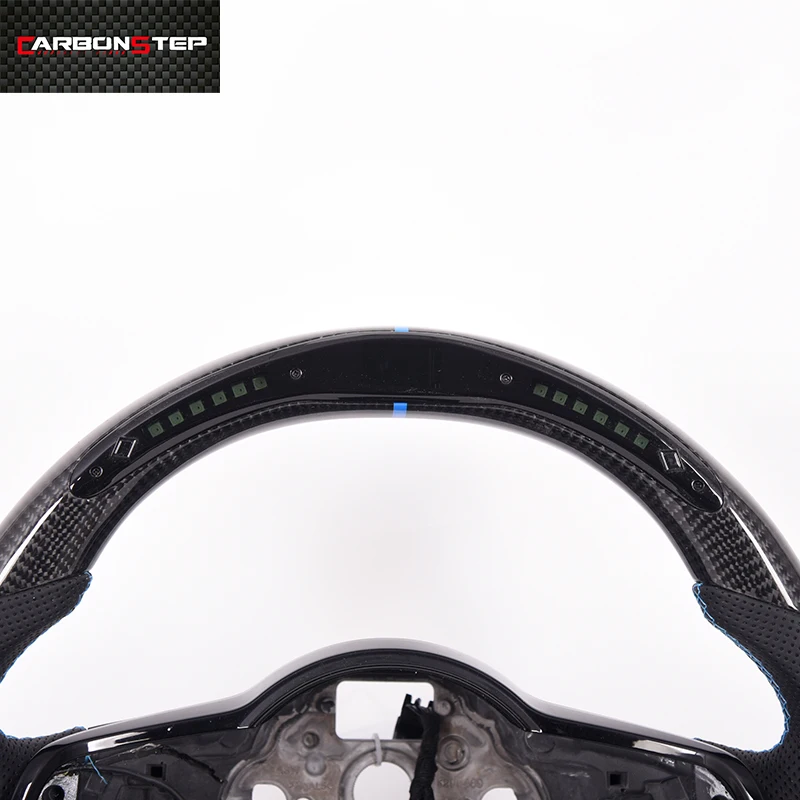 For Volkswa-gen VW Golf 7 6 5 Mk7 MK6 MK5 Gti Golf R Steering Wheel Genuine Real Carbon Fiber Steering Wheel