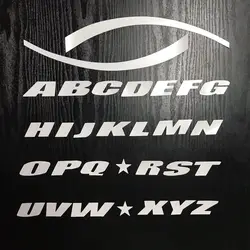 Custom Universal Waterproof Wheel Decoration Tyre A-Z0-9 English Letter DIY Tire Lettering Sticker For Car