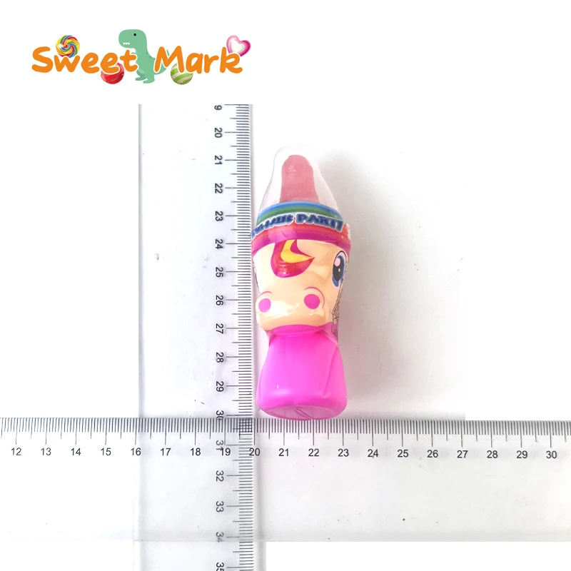 Hot Selling Horse Shaped Hard Candy Nipple Bottle Candy with Sour Powder