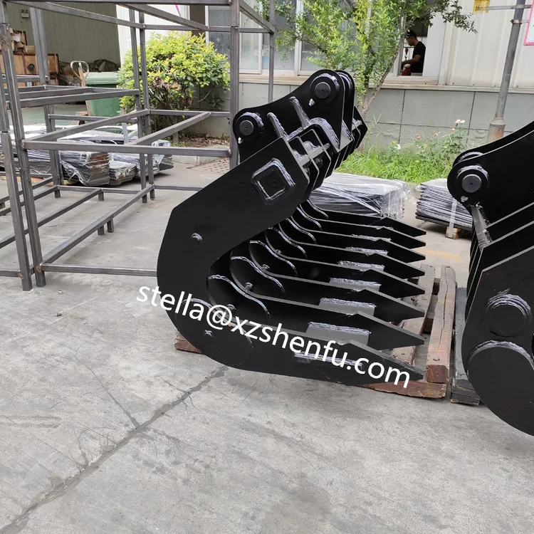 High-strength Wearable Steel Excavator Root Rake Tilting Rake Stick Rake