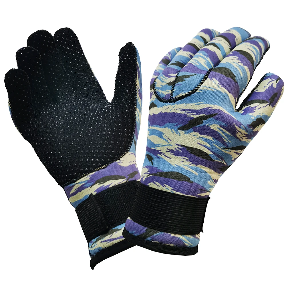 Diving Gloves Wholesale Custom Keep Warm Neoprene 4mm Diving Gloves for Cold Water