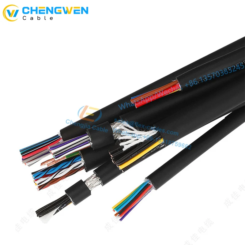 YY502 TRVVP shielded drag chain cable oil-resistant, bend resistant, 5-8 million cycles high-speed motion control cable