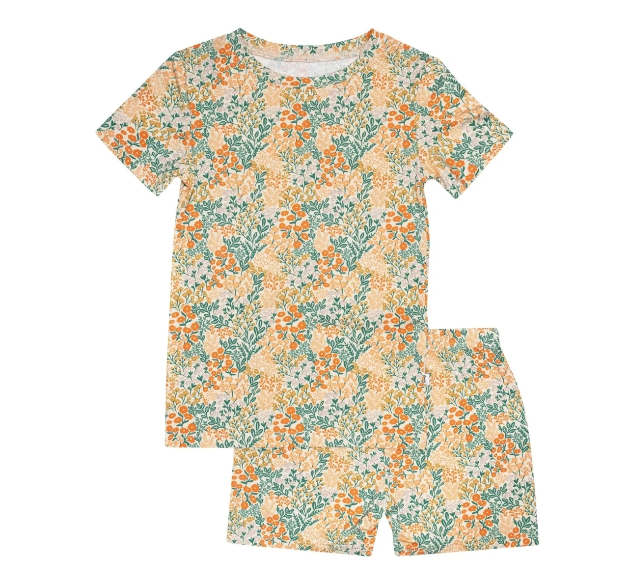 Hot Sale Girls Sleepwear Comfortable Kids Pajamas Children Home Wear Short Sleeve Two-pieces Baby Clothes Set