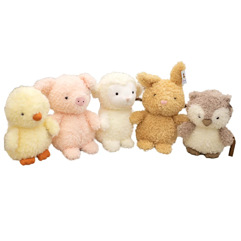20cm soft plush Toys  Kawaii Stuffed Animals mini plush custom Rabbit Pig Sheep Unisex Baby Toys christmas plush gifts