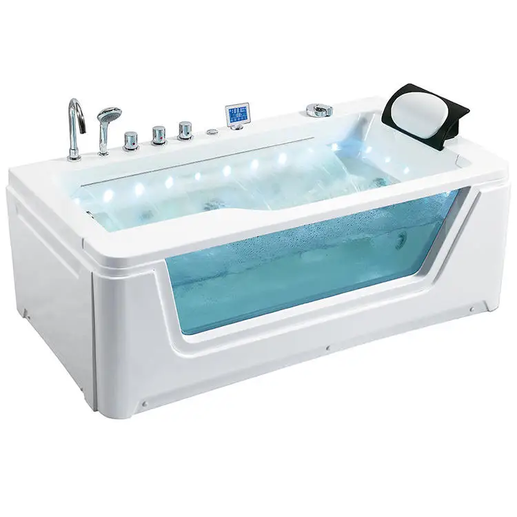 Acrylic whirlpool spa Rectangular bathtub spa whirlpool bathtub massage bathtub