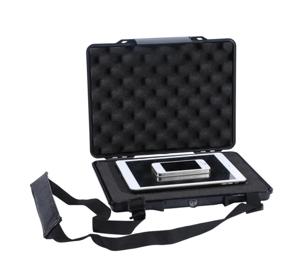 waterproof shockproof outdoor Plastic Carrying Case with Foam for up to Laptop, Notebook, Netbook, Tablet, Electronics, Tools