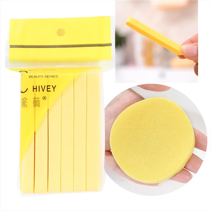 12 Pcs Compressed Colorful Eco-Friendly Compressed Cellulose Sponge Wholesale Compressed Facial Sponges
