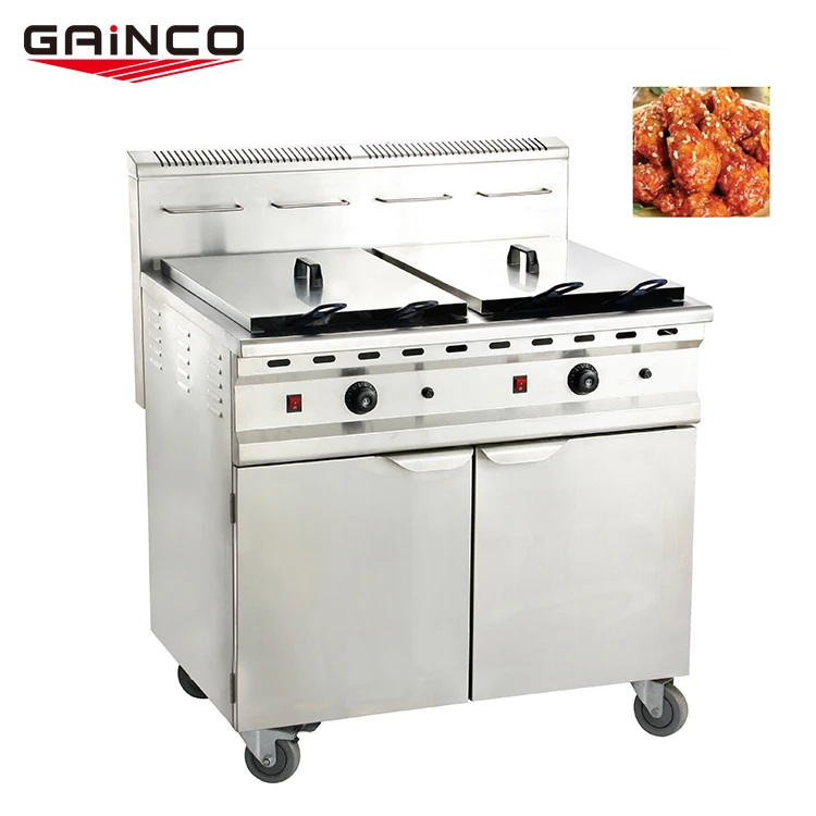 Professional best stainless steel fried chicken pressure deep fryer machine