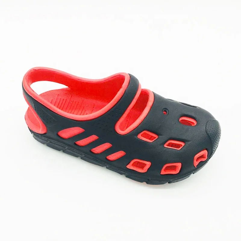 Wholesale breathable lightweight soft Kids EVA clogs garden shoes children custom logo foam slide beach sandals for boy girl