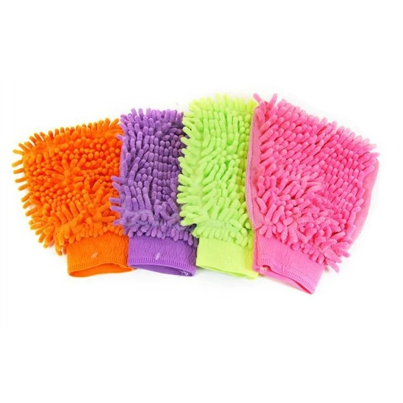 Синель, оптовая продажа, микрофибра, красочная мойка автомобиля, Варежка