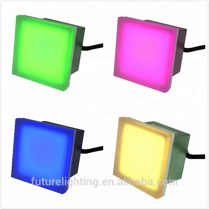 
Outdoor IP67 IK10 10x10 cm 12V 24V recessed floor led paver light 