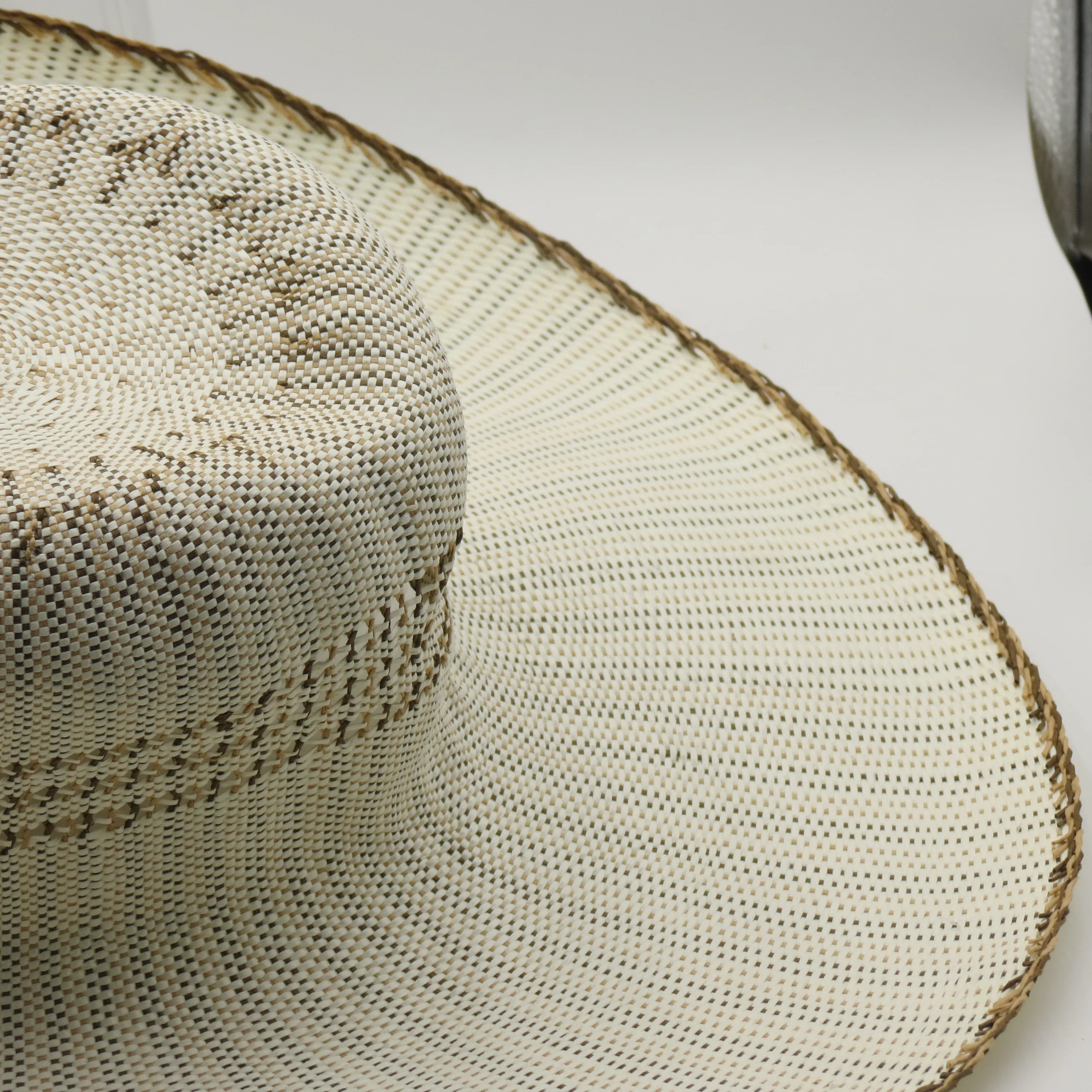 Wholesale Factory Price Vintage Woven Paper Material Straw Hat Machine Made Body Hat