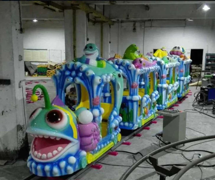 Park amusement equipment mini track train for amusement park christmas track train