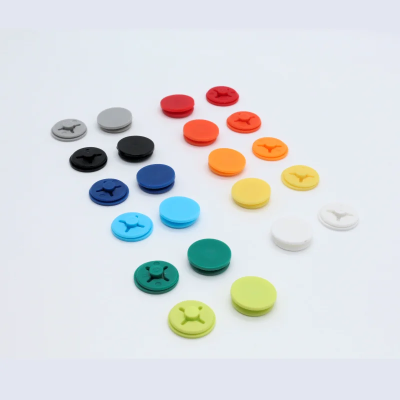Pure Color Multi Color Marathon Running Number Bib Clip  Plastic POM Race Sport  Number Bib Clips Buckle Round