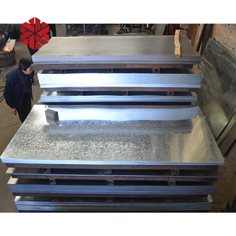 Hot Dip Galvanized Steel Plate 5mm Thickness Single Sided g3302 Galvanized Sheet 4 ft x 8 ft