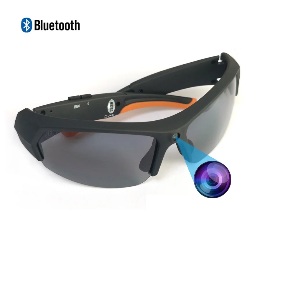 Full HD 1080P Wireless Blue tooth Glasses Video Recorder Blue tooth Sunglasses With Camera
