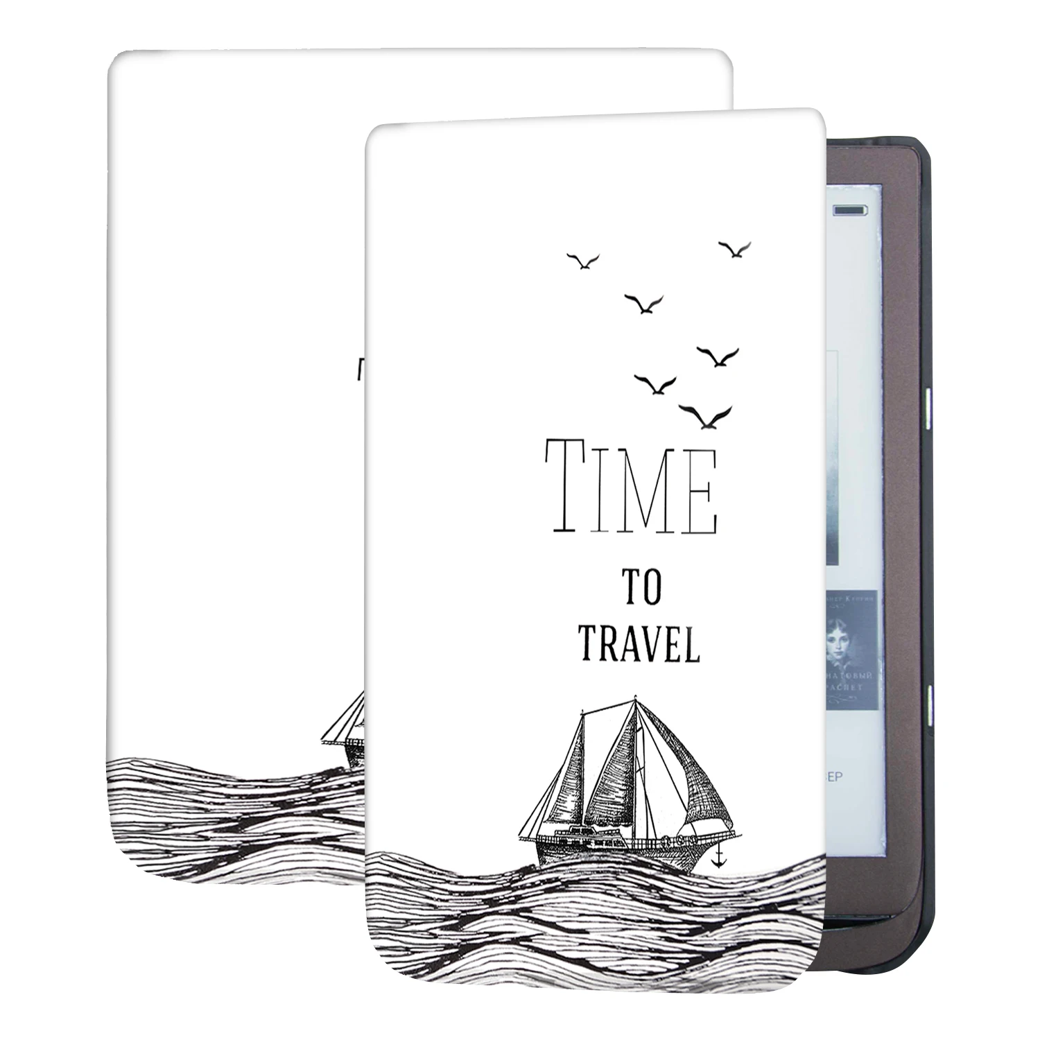 Soft shell design Slim Stylish Ereader case For Pocketbook 740