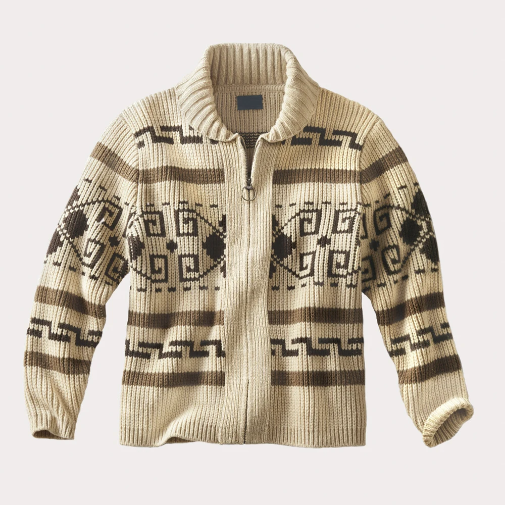 fashion custom turn down collar knitting men zip cardigan sweater (62335588804)