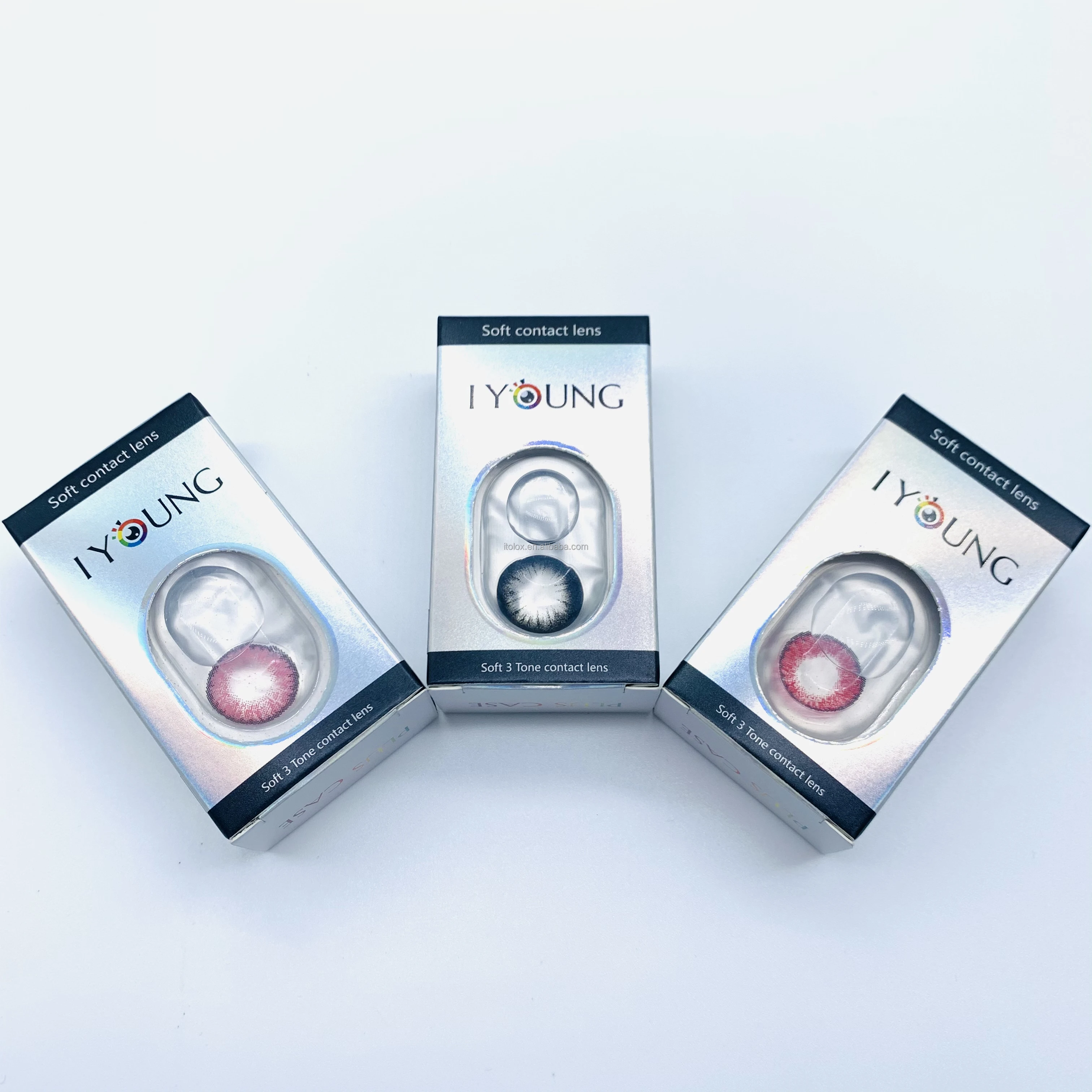 Classical Demon Crazy Fresh colored lens Custom brand contact lens sells well lens Big black RED eyes