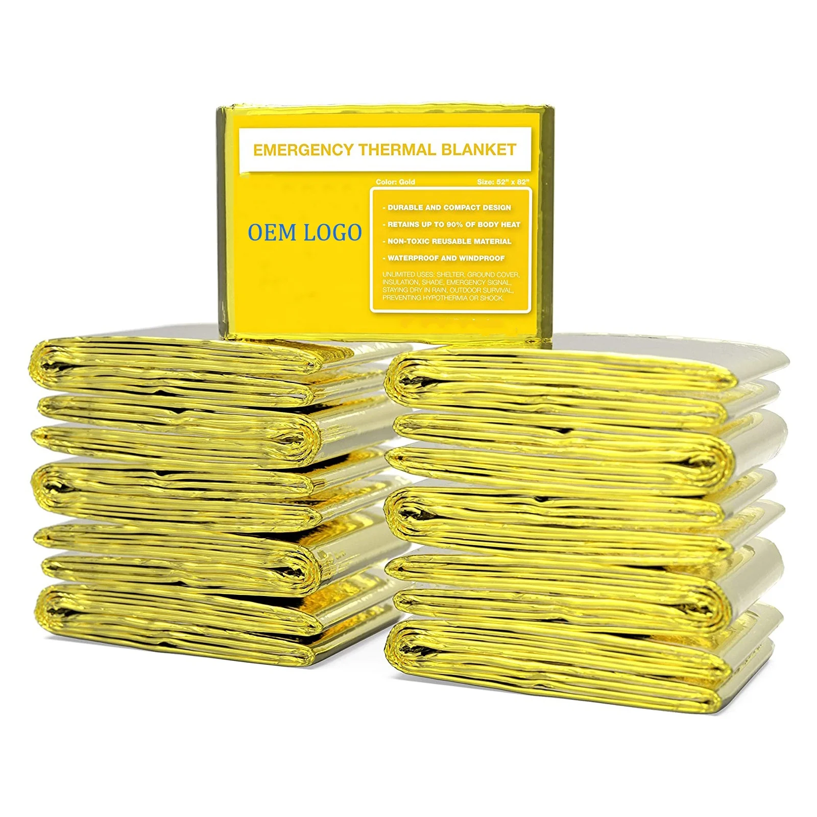 2021 распродажа многофункциональный комплект для кемпинга на открытом воздухе из майлара термоснаряжение выживания алюминиевое высокоотражающее безопасное одеяло с космическим